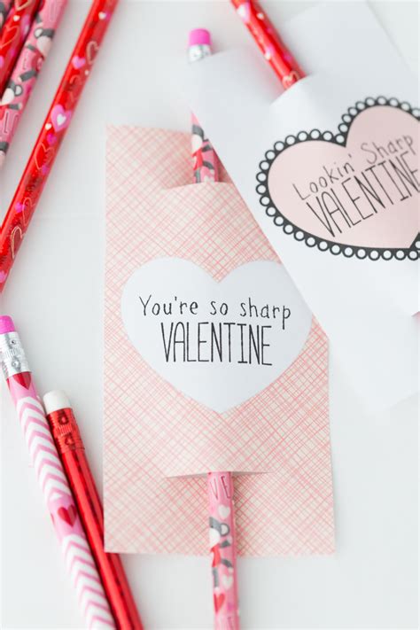 Pencil Valentine Printable